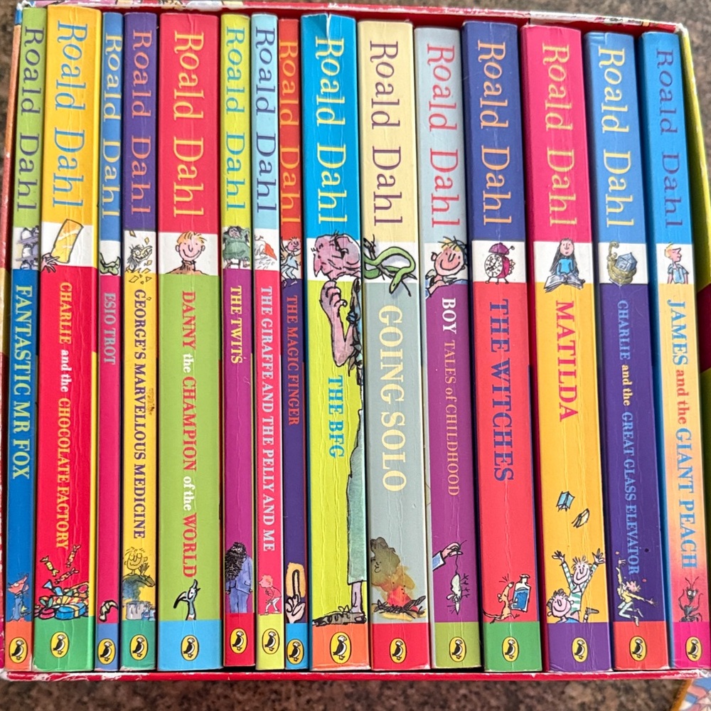 Roald Dahl’s Phizz Whizzing collection of 15 soft cover books..